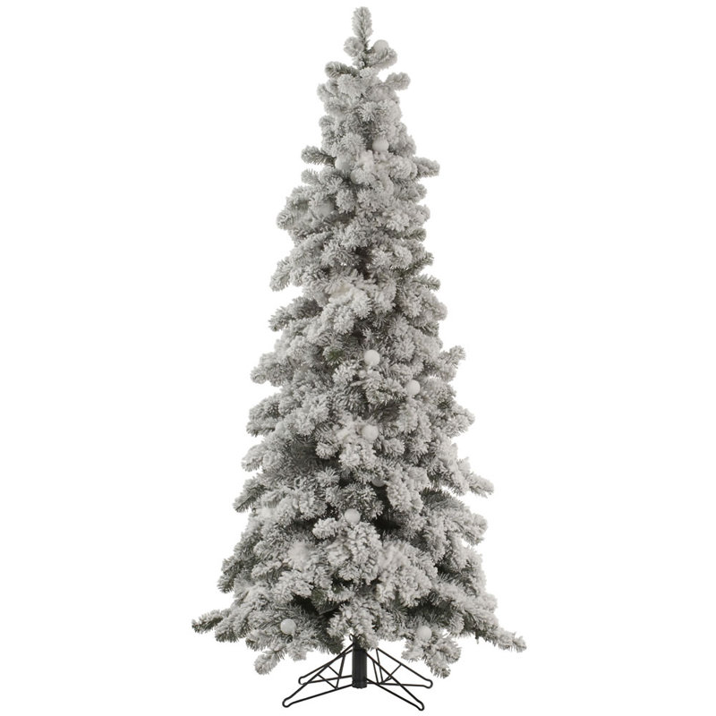 The Holiday Aisle Flocked Kodiak 7' White Spruce Artificial Christmas